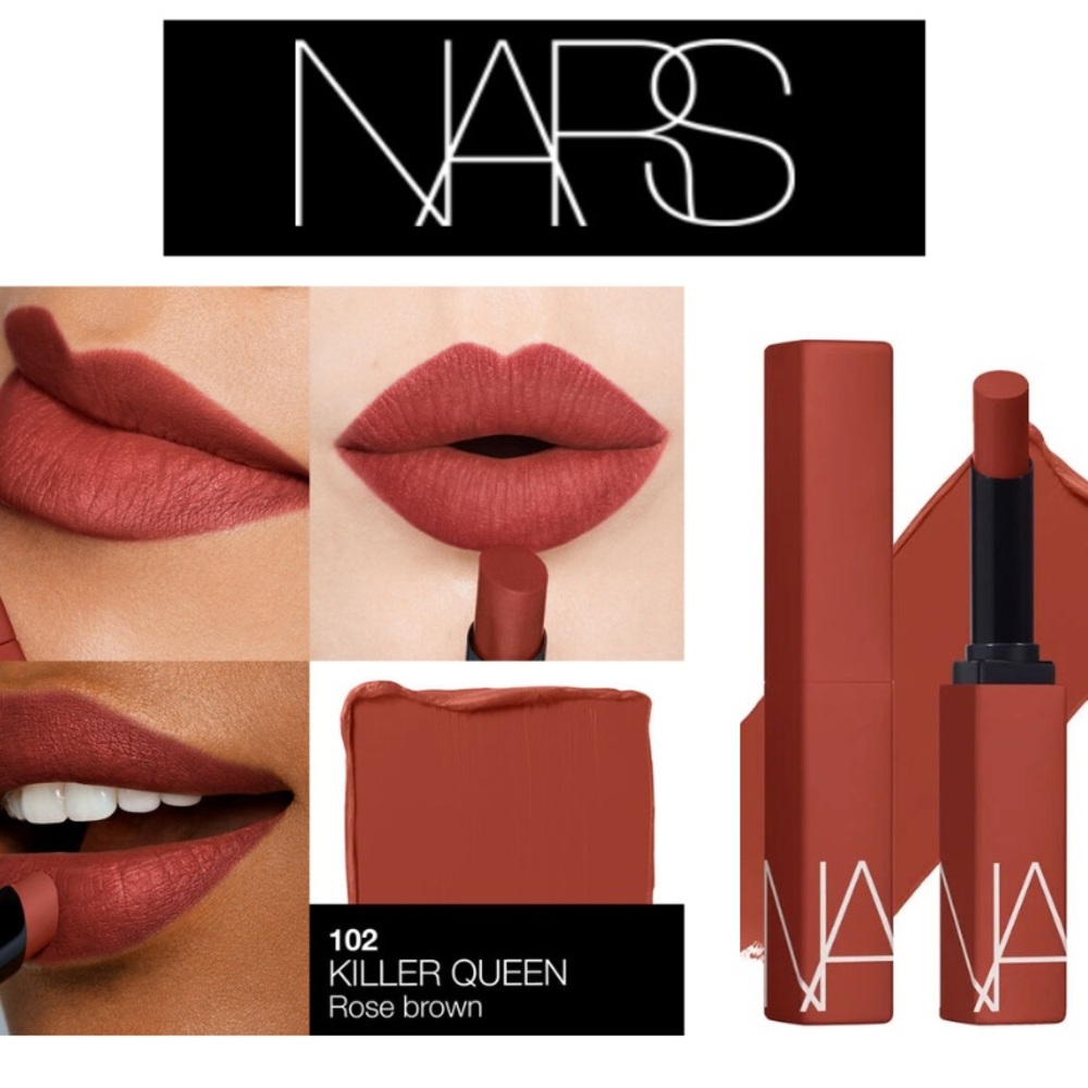 NARS Killer Queen Lipstick - Play with a high-intensity matte sensation.